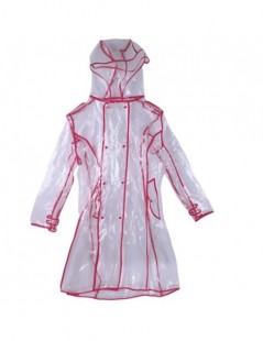 Jackets 2019 New Women Transparent Fashion Tide Waterproof Raincoats Long Hooded Windbreaker Knee-length Outdoors Rainwear LA...