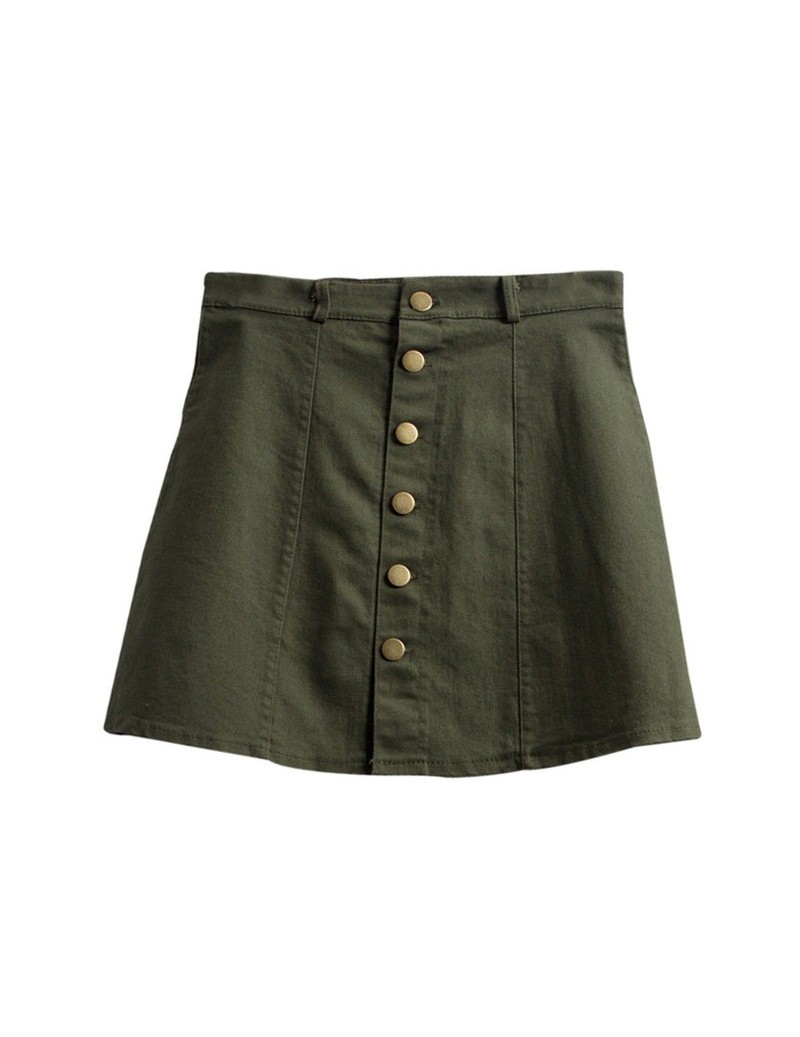 Skirts Women's Summer Hole Denim Basic Pocket Jeans Skirt 2019 Casual Slim Mid Waist Light Distressed Mini A-Line Skirt Penci...
