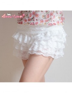 Shorts Women Sexy Lace Shorts Elastic Waist Bottoming Shorts Cute Japanese Style Mori Girl Lolita - Black - 4X3820168108-1 $1...
