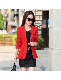 Blazers Korean Female Suit New Bow Casual Women Single Blazer Wild Slim Single Small Jacket Long-sleeved Pink Red Office OL s...