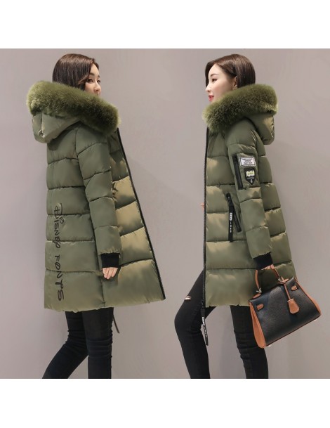 Parkas New Fashion 2019 Cotton Wadded Jackets Women Parkas Long Hooded Slim cotton Padded Coat Outwear Thicken Plus Size LX83...