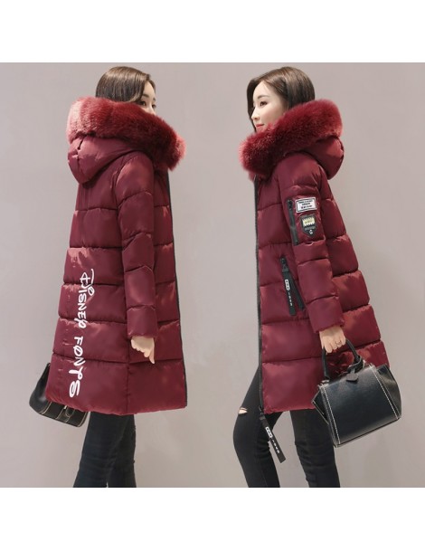 Parkas New Fashion 2019 Cotton Wadded Jackets Women Parkas Long Hooded Slim cotton Padded Coat Outwear Thicken Plus Size LX83...