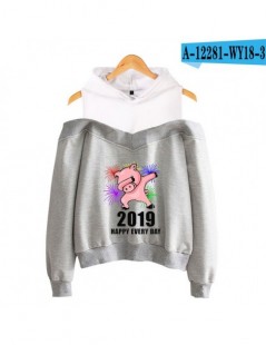 Hoodies & Sweatshirts NEW 2019 Year Of The Pig Hoodies Sweatshirts Women Sleeve Off-Shoulder Exclusive Women Album sala hot a...