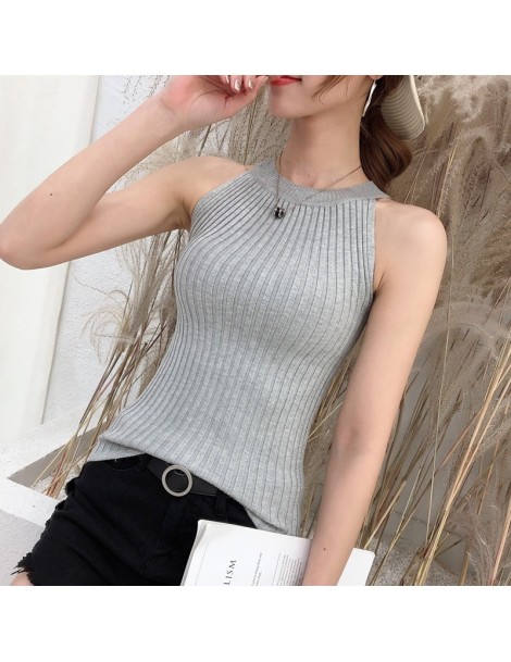Vests Real-time photo of new round collar pure-color knitted suspender vest 15 - see chart - 4U3099292855-3 $8.24