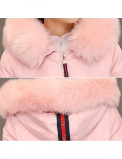 Parkas 2019 Winter New Women Down Jacket Long Hooded Fur Collar Snow Coat Fashion Warm Cotton-padded Long Sleeve Parkas Outer...