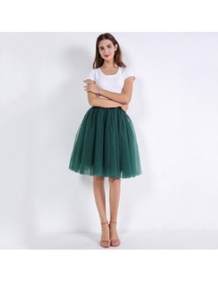 Skirts New Puffty Layered Tutu Tulle Skirts Womens High Waist Midi Knee Length Chiffon Skirt Jupe Female Tutu Skirts Faldas S...