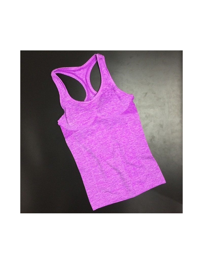 2019 Women Bodycon Nylon Active Summer Tank Top Casual Women Fitness Quick Dry Ladies Short Tops Workout Vest Nylon - Purple...