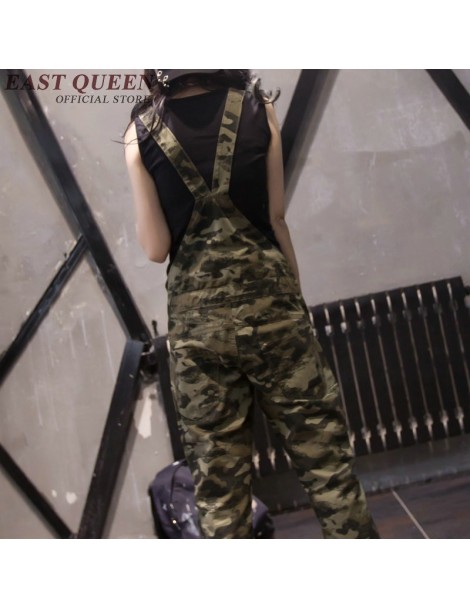 Jumpsuits Camouflage print military jumpsuit casual rompers womens jumpsuit fashion cargo pants long suspender trousers KK154...