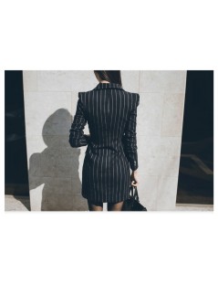 Blazers Office lady slim striped blazer women dress medium-long elegant work suits long sleeve female blazer feminino jacket ...