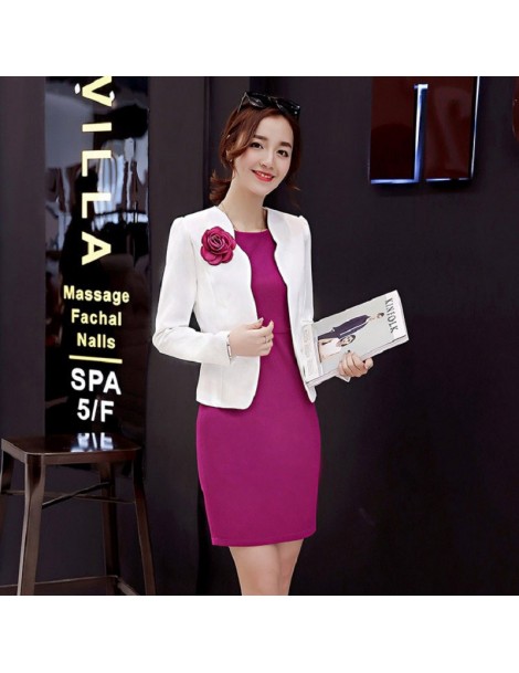 Dress Suits New 2019 close-fitting hip dress slim fit office blazers for women professional work outfits ladies dress and jac...