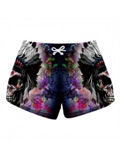Shorts Floral Skull Print Summer Shorts Women Bottoms Casual Shorts Funny Elastic Waist Femme Short Pants Beachwear Dropship ...