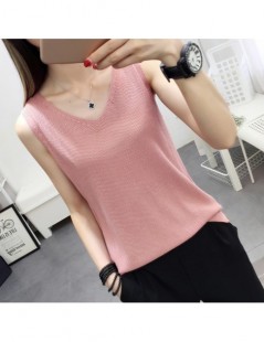 Tank Tops 2019 New Tanks women fashion Summer Sexy Knitted vest T-shirts Tank Top Solid Cotton Sleeveless Camisole Tops Women...