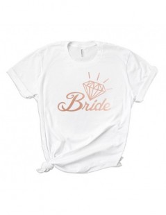 T-Shirts Wedding Bride Squad T-shirt Bridal Bridesmaid Team Women Top Bachelorette Party Letter Printed T Shirt Tee Cute Tshi...