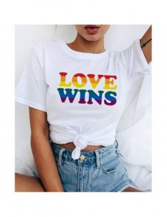 T-Shirts lgbt t shirt Love Wins female bisexual lesbian gay love is love tshirt women lesbian rainbow top t-shirt tshirt tee ...