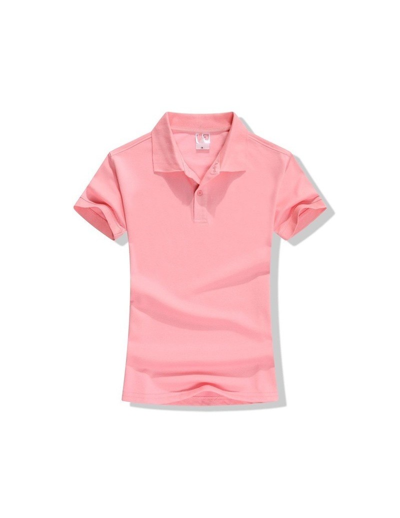 Polo Shirts Spring Summer Women's Cotton POLO Clothing Women's High-End Lapel Tops POLO 2019 New Short-Sleeved Summer Casual ...