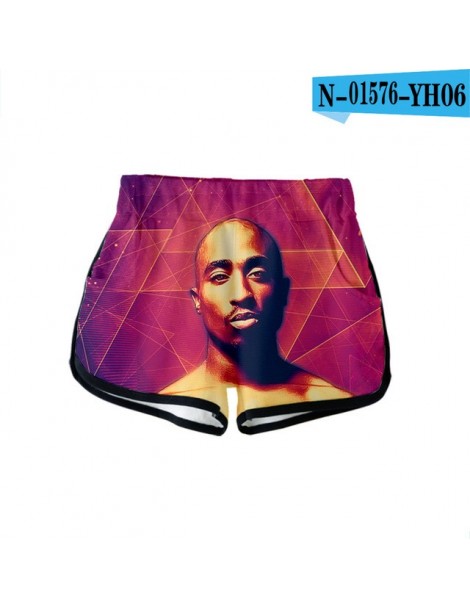 Shorts 2019 New Rapper 2pac 3D printed Summer Women Clothes Casual Harajuku Cute girl Hot Sale Sexy Shorts Plus Size - 3ddk-2...