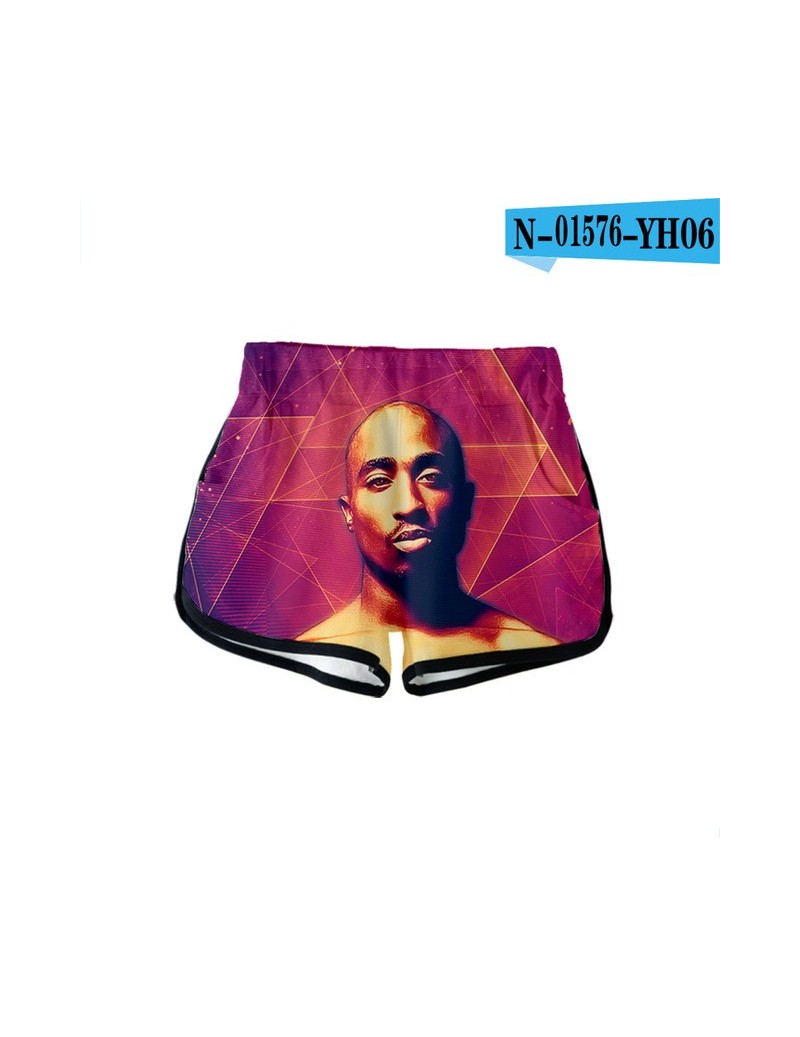 2019 New Rapper 2pac 3D printed Summer Women Clothes Casual Harajuku Cute girl Hot Sale Sexy Shorts Plus Size - 3ddk-28 - 59...