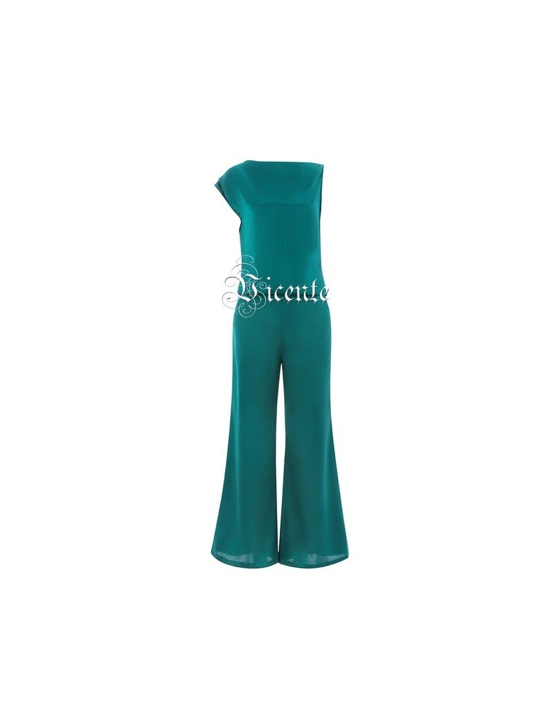 Pant Suits Vicente 2019 Hot New Chic Two Pieces Sets Sleeveless O Neck Celebrity Party Pants Suit - Dark Blue - 404130964415 ...