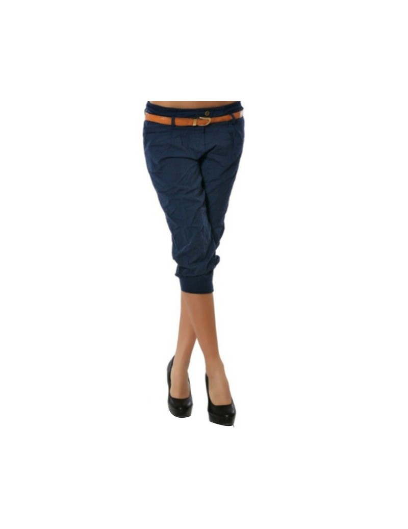 Pants & Capris Women Plus Size 5XL Summer Slim Waist Solid Color Stretch Harlan Capris Fashion Pencil Pants Crops For Female ...