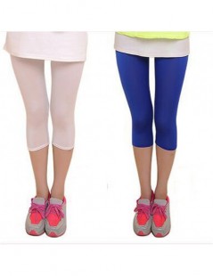 Leggings New Soft Solid Candy Color Women Summer Leggings High Stretched High Quality Fitness Clothing Cropped Trousers Women...