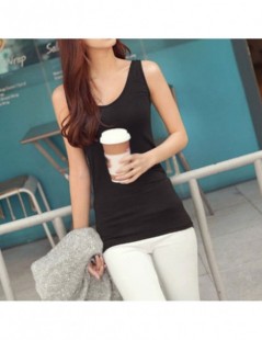 New Solid Slim Women tank Tops Summer Sleeveless Jersey Cotton Tanks Camis  Tees For Woman Sexy Top White Black Multicolor Vest - 8 - 4O4117372860-5