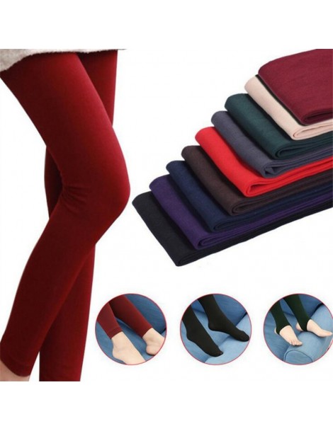 Leggings Fashion Casual Fall/Winter Multicolor Women Stretch Pants Leggings Thick Lined Fleece Skinny Slim Leggings Clothing ...