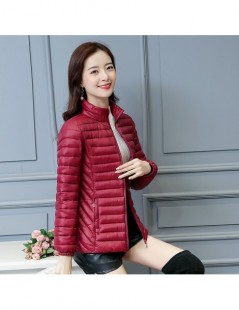 Parkas Winter Parkas Ultra Light Jacket Women Hooded Coat Plus Size 4XL Solid Color Thin Jackets parka female Coats manteau -...