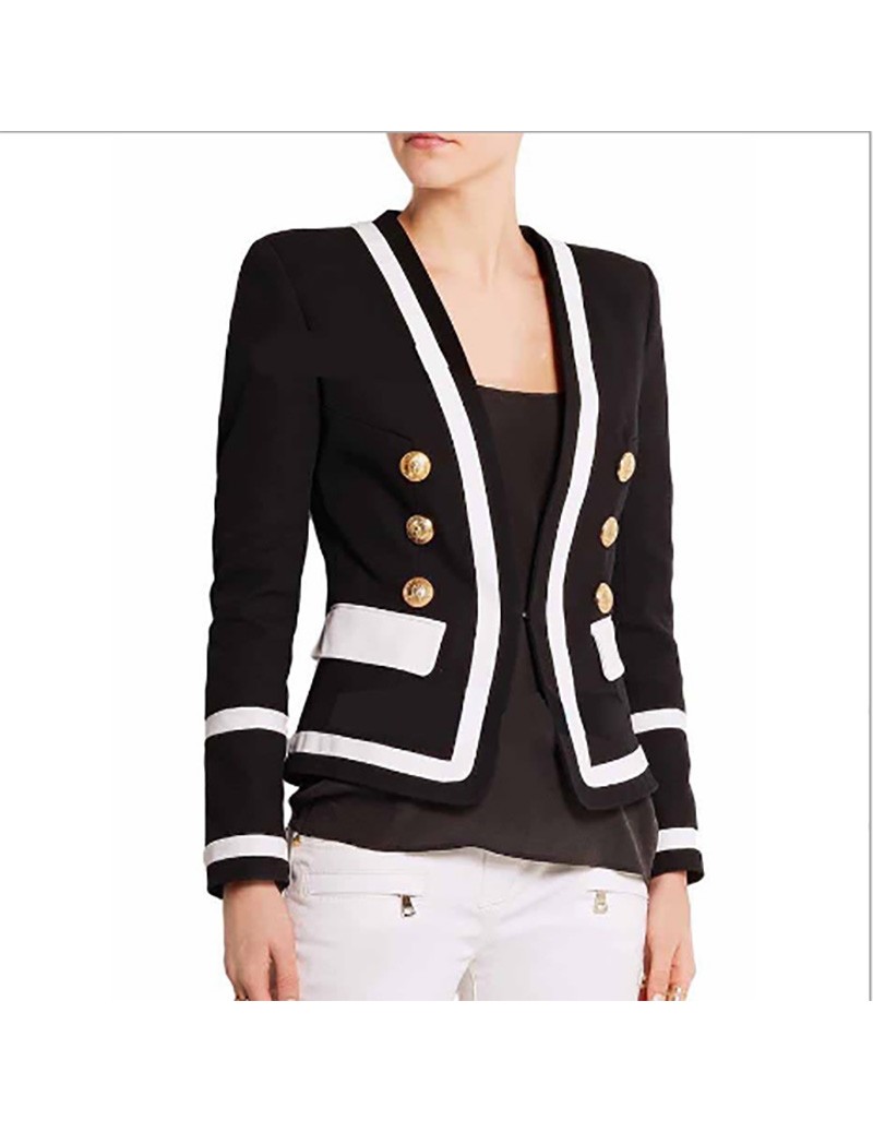 Blazer Mujer 2019 Hot Sale High Quality Women Blazer Sleeve Feminino Mujer Femme Office Lady Suit Casual Jackets - 493067025111