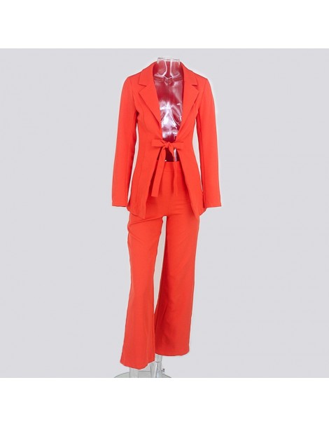 Women's Sets Sexy Womens Two Piece Sets 2018 Autumn Winter Long Sleeve Tops And Pants Female Solid Set Bow Outfits Sweatsuits...