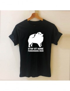 T-Shirts Summer New Heartbeat of Pomeranian T Shirts for Women Dog Mom Tshirt Tops Cotton Short Sleeve Lovely Dog T-shirts - ...