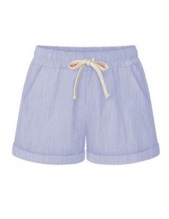 Shorts Summer Women Wide Leg Shorts Cotton High Waist Drawstring Pockets Girl Casual Shorts Plus Size M-6XL JS26 - black - 53...