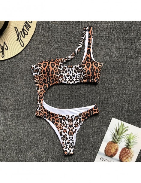 Bodysuits Off One Shoulder Women Bodysuits 2019 New Sexy Cut Out Hollow Out Summer Beach One Piece Irregular Swimwear Body To...