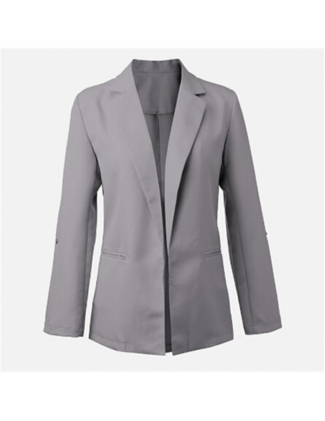 Blazers Fashion Women Ladies Long Sleeve Slim Blazer Suit Coat Work Jacket Formal Autumn Winter Suit Plus M-3XL - Black - 541...