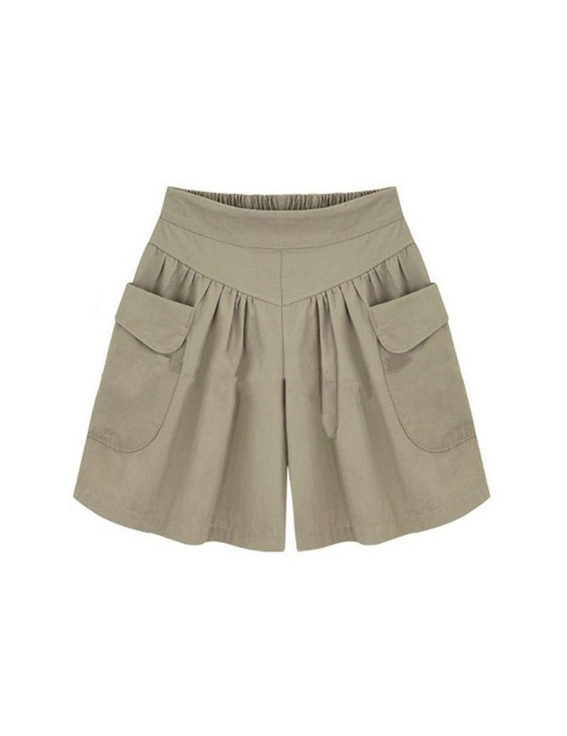 Shorts Summer Large Size Wide Leg Shorts European And American Style All-Match Hot Casual Shorts - Khaki - 4U3022080330-3 $23.47