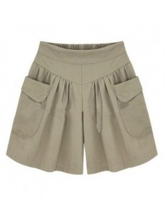 Shorts Summer Large Size Wide Leg Shorts European And American Style All-Match Hot Casual Shorts - Khaki - 4U3022080330-3 $15.65