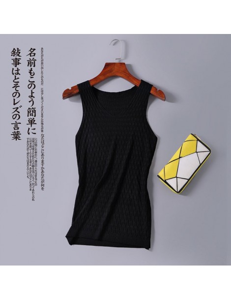 Tank Tops Summer Knitting V-Neck Vests Women 2018 New Autumn Sexy Sleeveless Tank Tops Femme Loose Solid Knitted Camisole Fem...