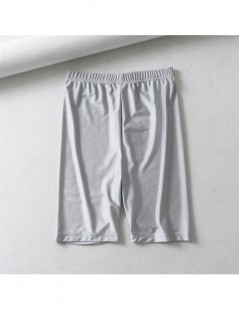 Shorts Women Pearly Legging Shorts High Waist Cycling Shorts Fluorescence Color Shorts - silver - 4I3071494996-1 $14.87
