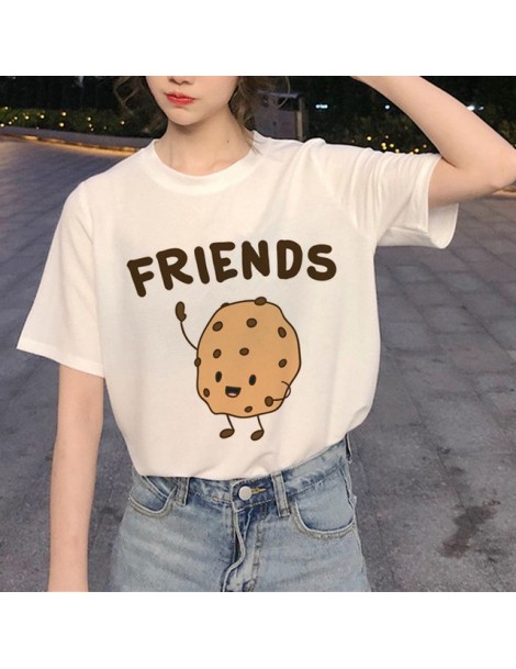 New Best Friends Harajuku T Shirt Women Ullzang Fashion Cartoon T-shirt 90s Graphic Friend T-shirt Korean Style Top Tees Fem...