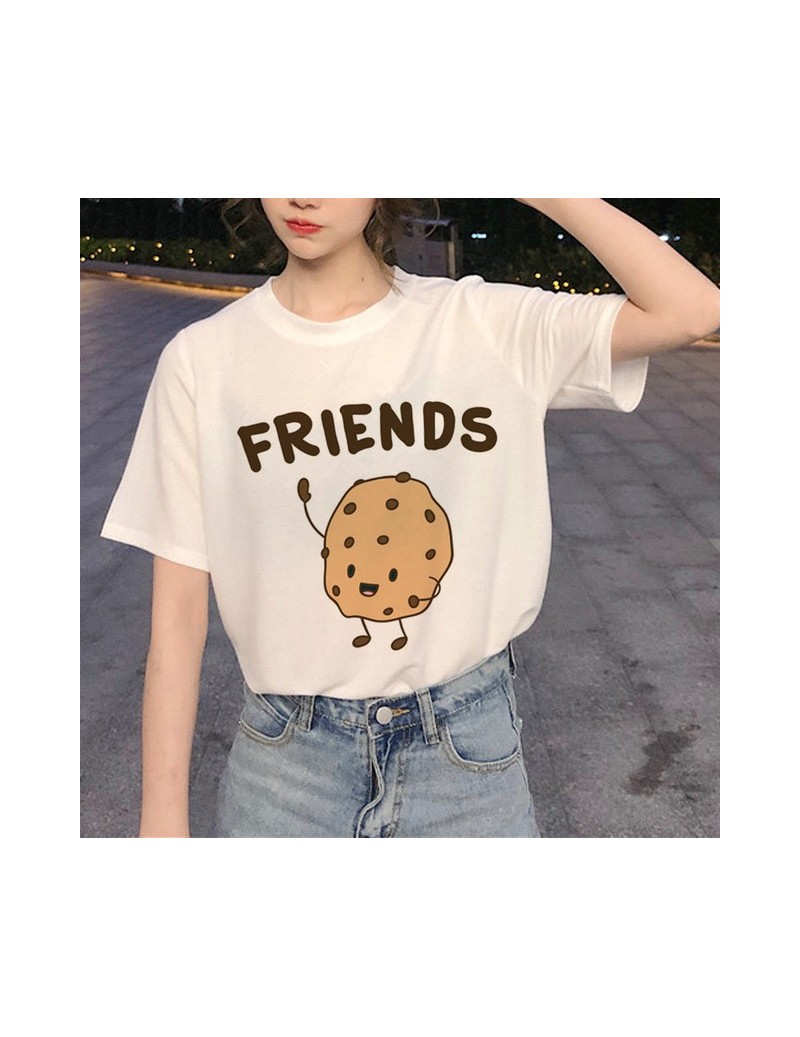 New Best Friends Harajuku T Shirt Women Ullzang Fashion Cartoon T-shirt 90s Graphic Friend T-shirt Korean Style Top Tees Fem...