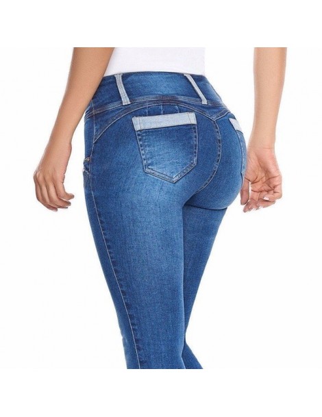 Women Jeans High Waist Skinny Butt Lifting Elastic Bodycon Pencil Sexy Push Up Hip Cotton Ladies Jeans Femme Denim Pants - l...