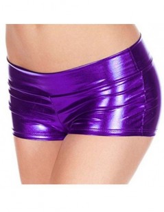 Shorts PU Women Summer Short Trouser Funny Imitation Leather Flat Angle Women Fashion Sexy Shorts - PX0926Z - 58111188154127-...