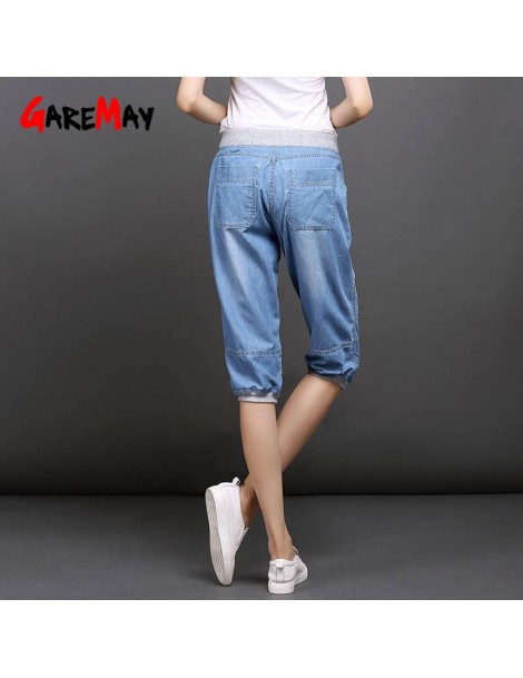 Jeans Loose Jeans Capris Female Summer Breeches Women Knee Length Denim Pants Women's Jeans With High Waist Plus Size Jean Fo...