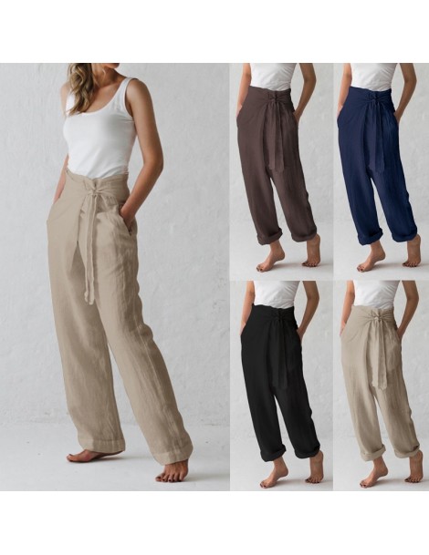 Pants & Capris Women Retro Trousers 2019 Summer Wide Leg Pants Casual Loose Harem Pants Pockets Long Pantalon Femme Plus Size...