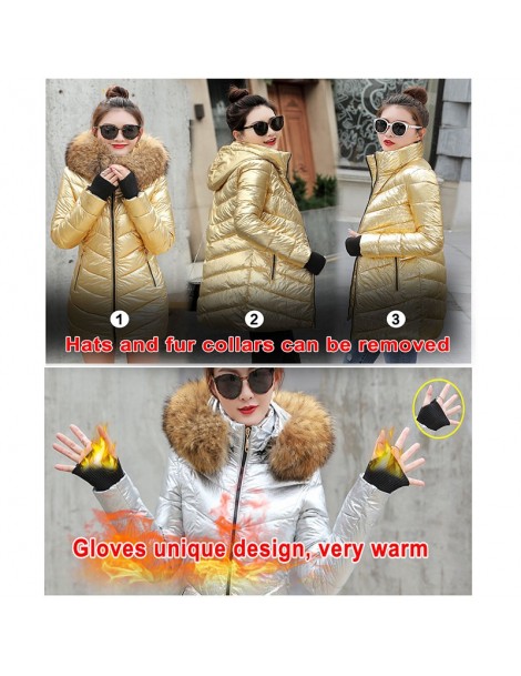 Parkas New Long Parkas Female Womens Winter Jacket Coat Thick Cotton Warm Jacket Womens Outwear Parkas Plus Size Fur Coat 201...