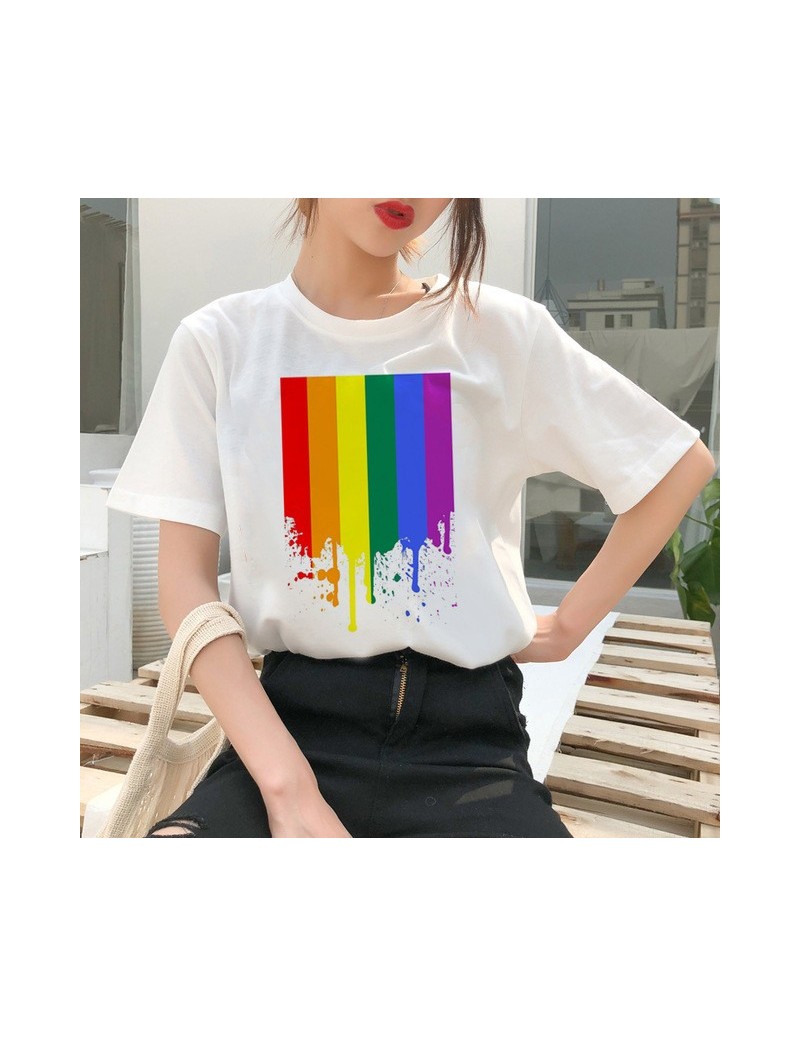 Love Wins lgbt female tee rainbow t shirt lesbian love is love tshirt women lesbian top t-shirt gay femme shirts Casual bise...