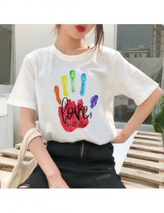 T-Shirts Love Wins lgbt female tee rainbow t shirt lesbian love is love tshirt women lesbian top t-shirt gay femme shirts Cas...
