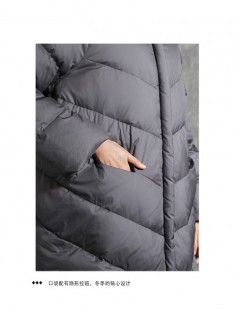 Parkas Winter Jacket Women 2019 New Stitching Hooded Parka Women Loose Long coat Down Winter Warm Jacket Female Plus Size Ove...
