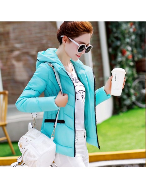 Parkas 2018 New Style Hooded Women Winter Jacket Short Cotton Padded Womens Coat Casual Slim Long Sleeve Thick Jacket Women P...