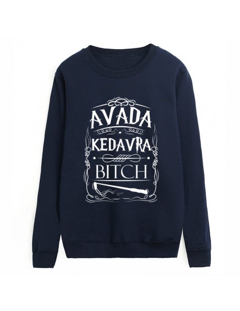 Hoodies & Sweatshirts 2019 autumn hipster fleece pullovers hip hop lady casual o-neck hoodies Avada Kedavra Bitch sweatshirt ...