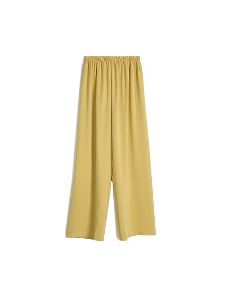 Pants & Capris 2019 Women's summer ice silk wide leg pants big yards loose pant fashion culottes elastic waist pantyhose fema...